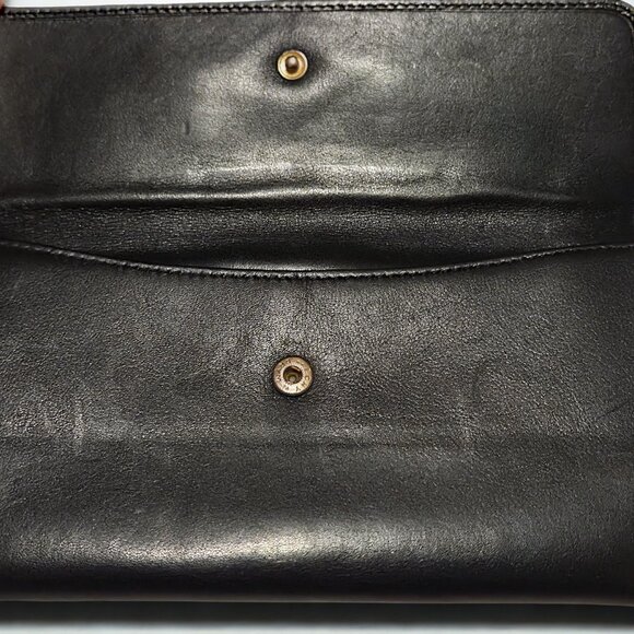 Gucci Black Leather Wallet with Bamboo Bit – Cleaned & Conditioned – Vintage - Picture 7 of 7